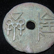 【 金王記拍寶網 】T519  出土文物 青銅器 青銅貨幣 古代幣錢一枚 罕見稀少~