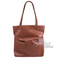 【茱麗葉精品】全新精品 CHLOE 專櫃商品 Judy tote 抓皺小牛皮肩背托特包.紅棕 現貨