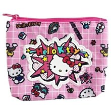 ♥小花花日本精品♥ Hello Kitty 美版 尼龍三層化妝包 夾層雜物包 小物包 ~3