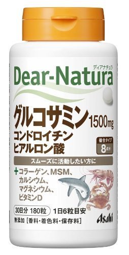 日本朝日食品Asahi Dear Natura 葡萄糖胺加軟骨素加坡玻尿酸  30日份