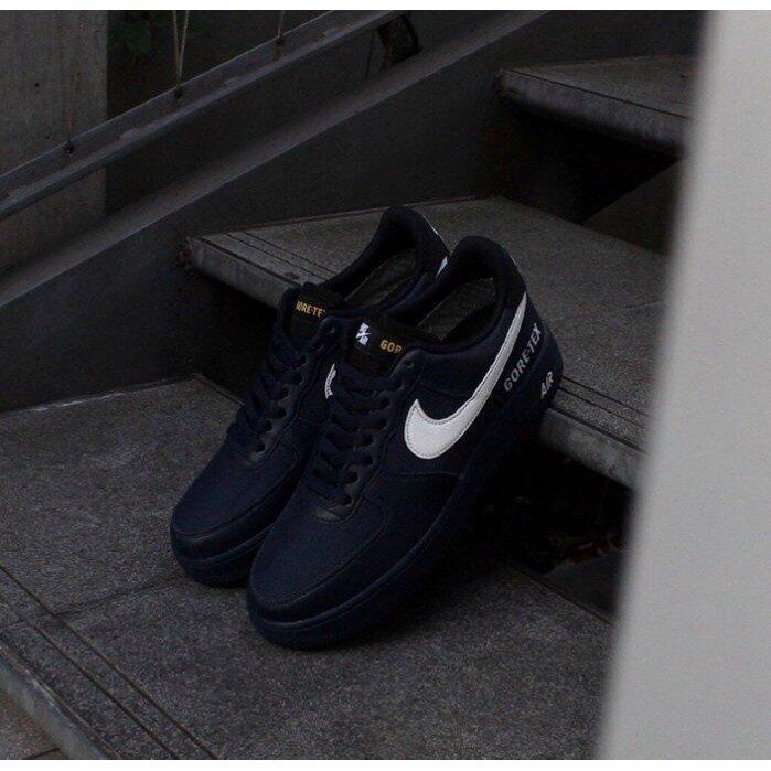 【正品】Nike Air Force1 x Gore-Tex 深藍色 限定 街頭 男 CK2630-400潮鞋