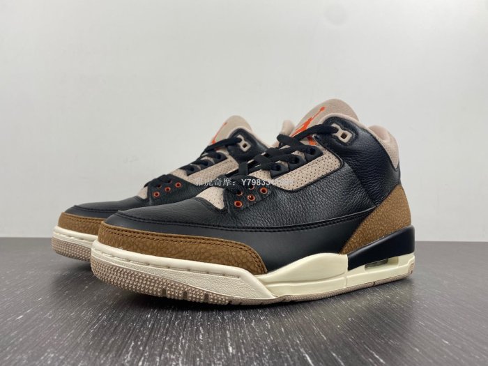 Air Jordan 3  Retro Elephant 黑棕 咖啡 沙漠水泥 男鞋 CT8532-008