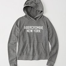 (XS)【NG挖寶區女生館】☆【Abercrombie植絨LOGO印圖棒球領連帽T恤】☆【NGAFG005S2】