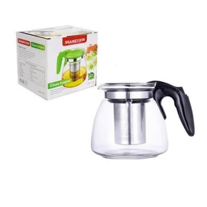 耐熱玻璃茶壺玻璃茶壺咖啡機 (900ML / 1100ML) 玻璃茶葉燈, 燒水水, 水罐水, 日光