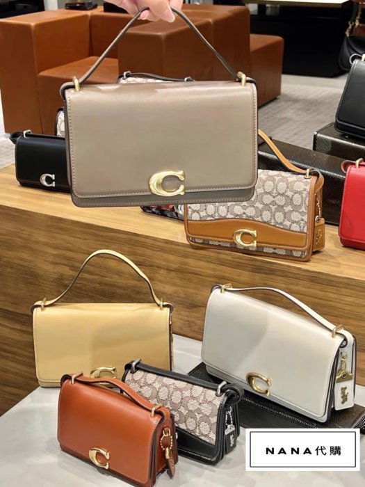 NaNa代購 COACH CC416 CD709 蔻馳新款BANDIT女士翻蓋單肩斜挎包 多隔層 肩帶可調 附購證