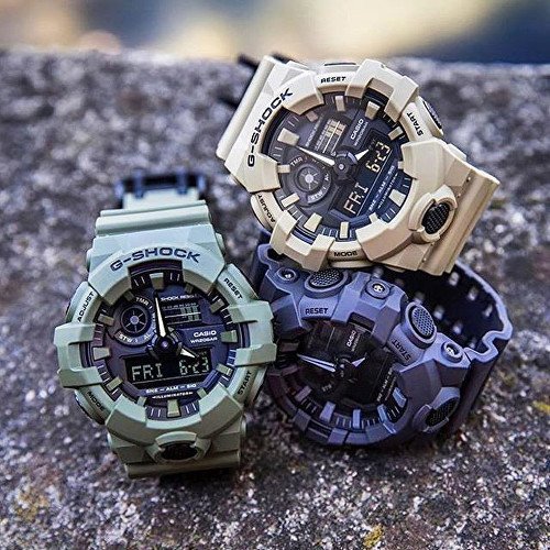 【金台鐘錶】CASIO 卡西歐 G-SHOCK  (棕褐色) 軍用夾克常見的色系 GA-700UC-5A