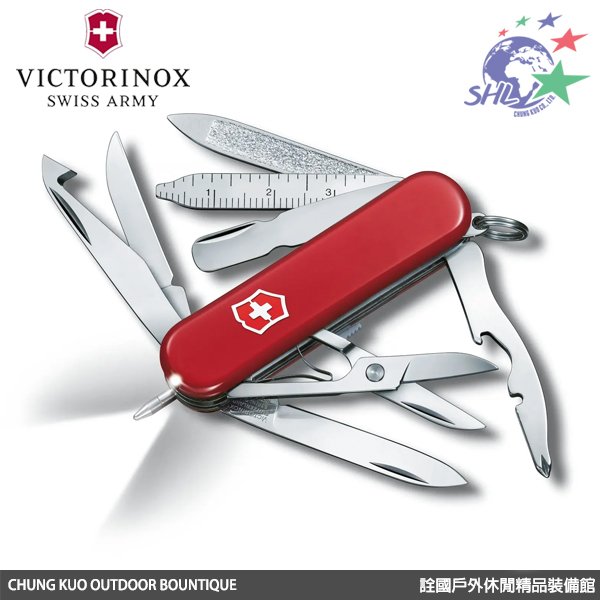 詮國(VN84)VICTORINOX維氏瑞士刀–經典17用-白光LED / Mini Champ (0.6386)
