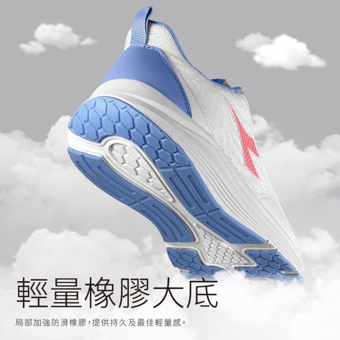 Diadora 迪亞多那 慢跑鞋 輕量跑鞋 慢跑 健走 寬楦 白藍 女款 DA31676 超彈 避震