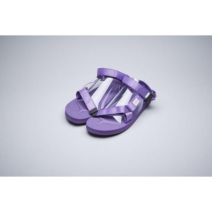SUICOKE DEPA-CAB 022 紫色 抗菌鞋床 尼龍 魔鬼氈 休閒涼鞋【SK19022CABPU】