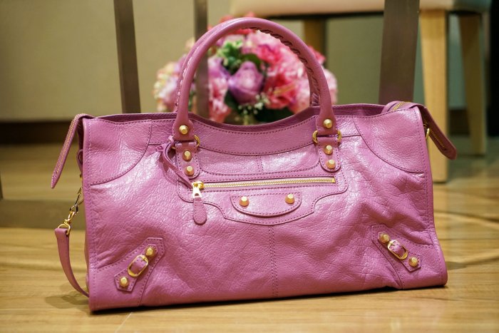 巴黎世家 Balenciaga 282009 Giant Part Time 金扣 機車包 紫蘿蘭 金 現貨