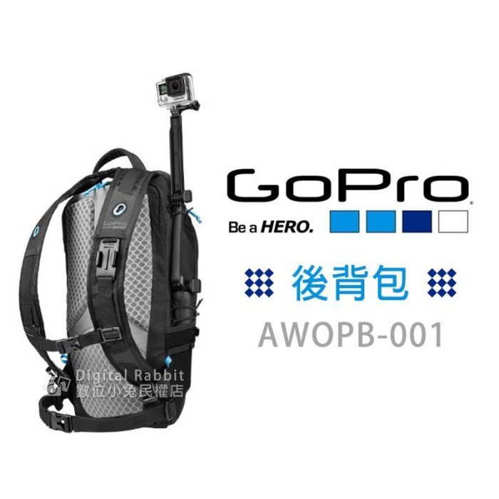 夏日銀鹽【GOPRO AWOPB-001 後背包】相機包 收納包 可裝 電池 記憶卡 固定座 支架 延長桿 原廠