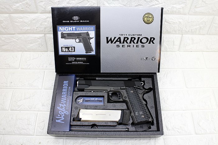 台南 武星級 MARUI NIGHT WARRIOR M1911 CUSTOM 手槍 瓦斯槍( 日本馬牌COLT 45