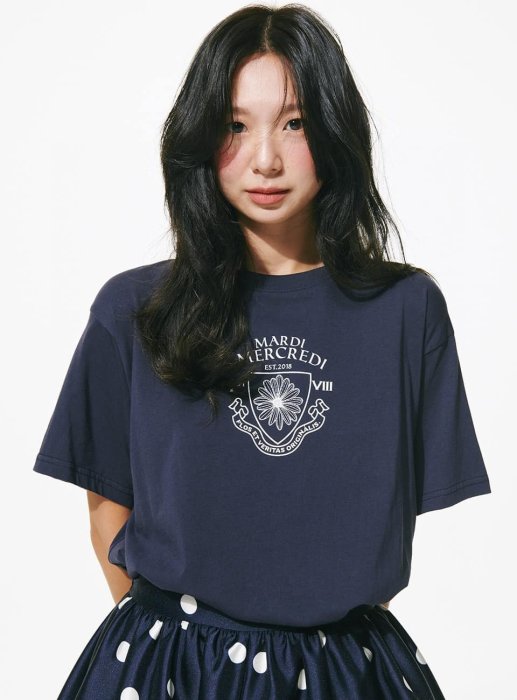 山東:MARDI MERCREDI TSHIRT ALUMNI /親膚絲光棉字母短tee 230831