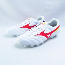 Mizuno MORELIA II CLUB 男款足球鞋 P1GA231664 白x亮紅【iSport愛運動】