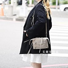 【茱麗葉精品】全新精品BALENCIAGA 巴黎世家 671477 NEO CLASSIC 鉚釘釦飾拉鍊斜背包.灰 現貨