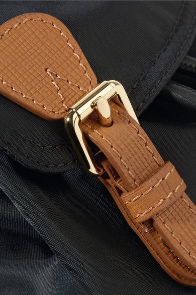 Burberry rucksack backpack   黑＋焦糖色 小款 後背包（有金屬鍊的舊款） 全新 正品