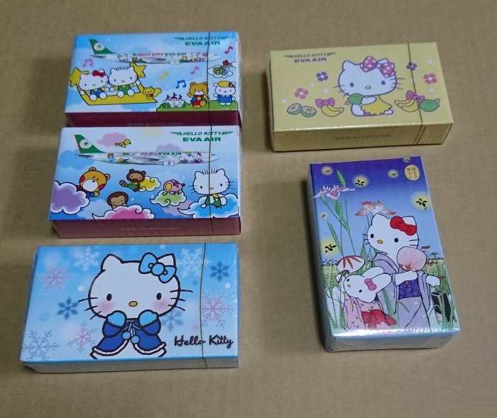 絕版珍藏長榮航空 EVA AIR Hello kitty 撲克牌 共5款不單賣