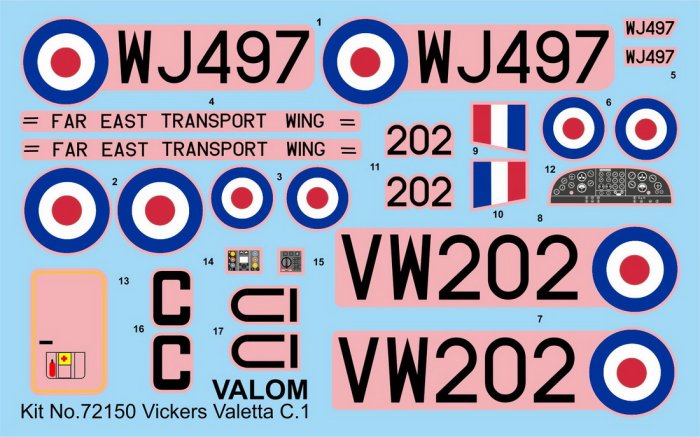 Valom 72150 Vickers Valetta C.1 (Operation Musket (請先聯繫確認存貨)
