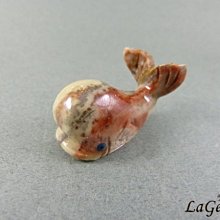 ☆寶峻水晶☆特價190元/個~碧玉祕魯動物雕刻 鯨魚 可愛動物擺飾, 紙鎮 AN 8個可選