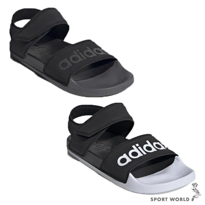 ADIDAS ADILETTE SANDAL 男鞋 女鞋 涼鞋 魔鬼氈 黑灰FY8649/黑白F35416/G28695