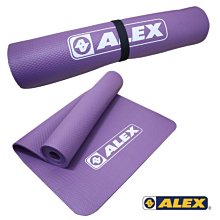 ALEX 丹力 C-1812-2紫色 瑜珈墊 地墊 韻律 有氧 塑身 附ALEX黑色外袋 厚6mm 台灣製 喜樂屋戶外