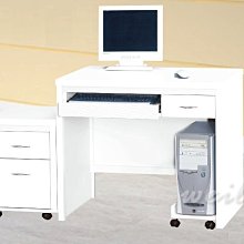 6S【新北蘆洲~偉利傢俱】白色3尺電腦桌-編號（S366-5）【雙北市免運費】