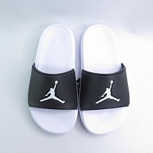 NIKE FQ1598010 Jordan Jumpman 男款 拖鞋 黑白 大尺碼【iSport 愛運動】