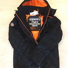 Superdry 外套 極度乾燥 黑/橙字 windcheater 防風外套夾克 男