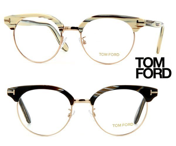 TOM FORD▻TF5343 貓眼框型金屬半框眼鏡光學鏡框中性款｜100%全新正品