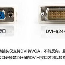 售 DVI(24+5)公接頭 轉 VGA(D-SUB)母接頭 @全新品@