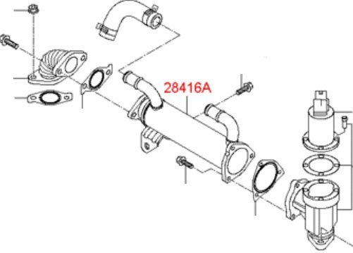 938嚴選 正廠 EGR 現代 TUCSON (柴) 05年-11年 SANTA FE 冷卻管 廢氣開關 廢氣排氣控制閥