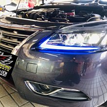 【小鳥的店】日産 SENTRA 14-16 仿LEXUS款 三眼 全LED總成 跑馬 流水 魚眼 大燈 頭燈