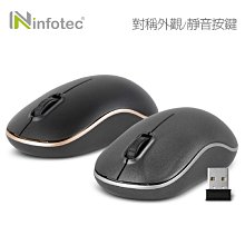 小白的生活工場*infotec (MW05) 2.4G無線靜音滑鼠(3段DPI)- (黑金/鐵灰) 二色可以選