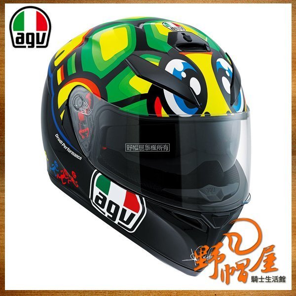 三重《野帽屋》代購 歐洲版 AGV K-3 SV 全罩 安全帽 內建墨片 內襯可拆 K3SV。Tartaruga 烏龜