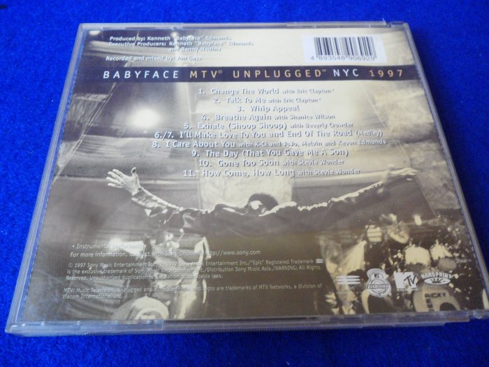 【金玉閣B-9】CD~BABYFACE MTV UNPLUGGED NYC 1997