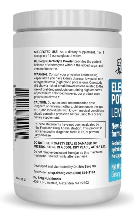 全新預訂美國🇺🇸直送 Dr.Berg柏格醫生電解質粉 零人工成分 無麥芽糖糊精 檸檬 甜橙 櫻桃覆盆莓 柑橘 效期最新