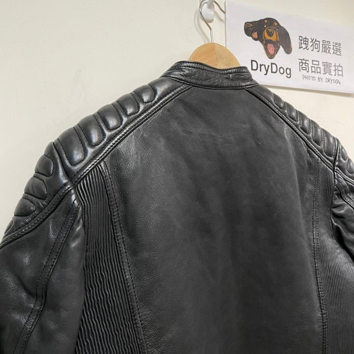 跩狗嚴選 極度乾燥 Superdry Racer 騎士 重機 真皮 皮衣 夾克 外套 機車 羔羊皮 樂團 搖滾 黑 修身