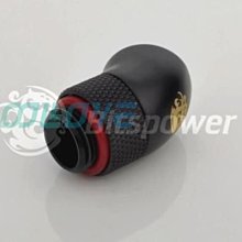 小白的生活工場*Bitspower (BP-CB45R) G1/4 碳黑 45度 旋轉轉接座~~現貨