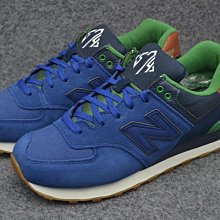 New Balance 574 經典 復古 韓國 膠底 白藍綠運動慢跑休閒鞋 ML574NEA