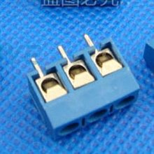 小白的生活工場*藍色/綠色3位接線座/引腳距5mm 接線柱 PCB連接座插座 (一組兩顆裝可混色)