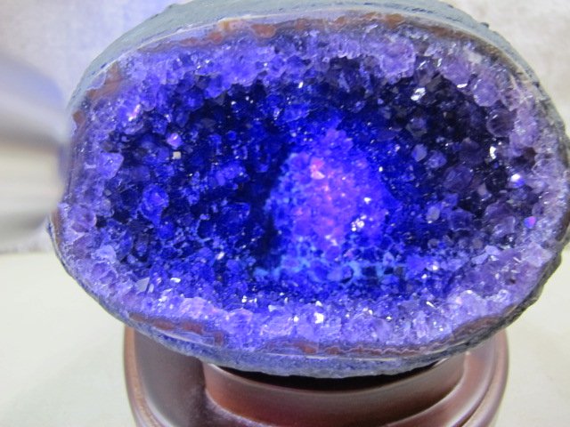 二手舖 NO.6554 天然水晶 紫水晶洞 1823g 聚寶盆 風水擺件 原石擺件 開智慧 招財聚氣