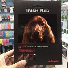 禾豐音響 皇佳公司貨 美國 audioquest Irish Red Subwoofer Cable 重低音線 2.0m