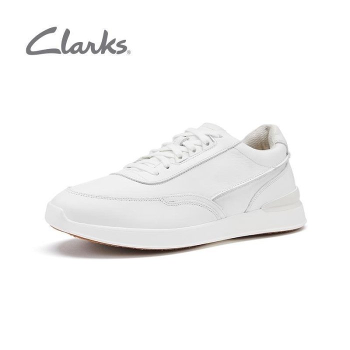 Clarks其樂男鞋2022春秋款純色運動鞋舒適運動鞋男 RaceLite Lace
