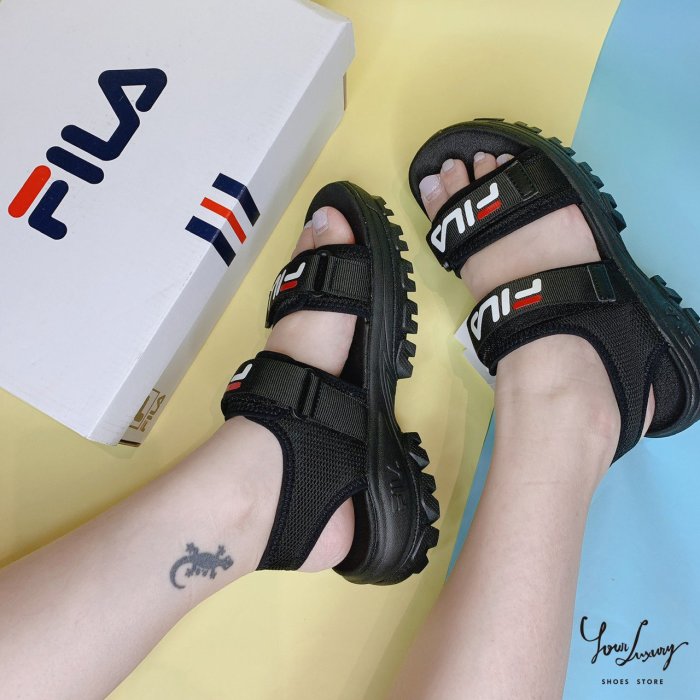 【Luxury】FILA Ray Tracer厚底涼鞋 2色 魔鬼氈 防水 雙槓 男鞋 女鞋 情侶鞋 韓國代購 正品