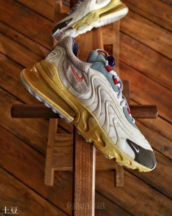 土豆）TRAVIS SCOTT X NIKE AIR MAX 270 REACT 沙漠聯名CT2864-200