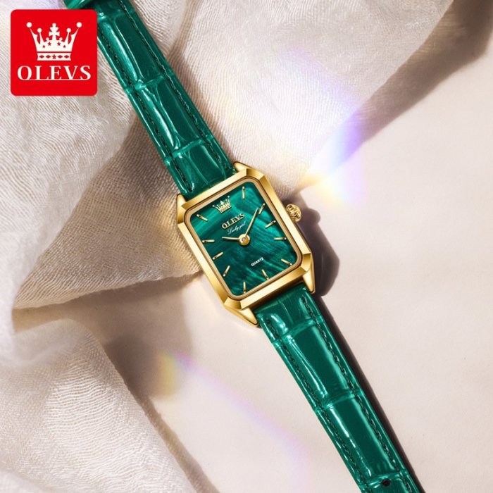 現貨手錶腕錶明星代言歐利時品牌手錶ins風小眾石英錶小綠錶防水女士手錶女錶