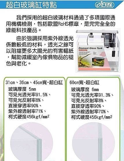 *海葵達人*台灣ISTA伊士達 I-859 超白玻璃套缸組 2尺魚缸+LED跨燈+止逆外掛過濾器 *免運*