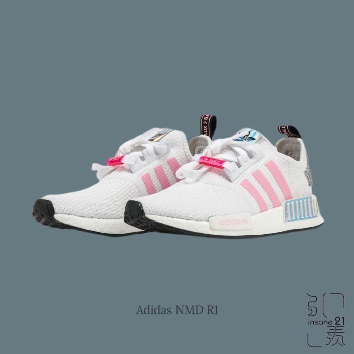 ADIDAS ORIGINALS NMD R1 BOOST 大底白粉水藍雷射FZ3777 | Yahoo奇摩拍賣