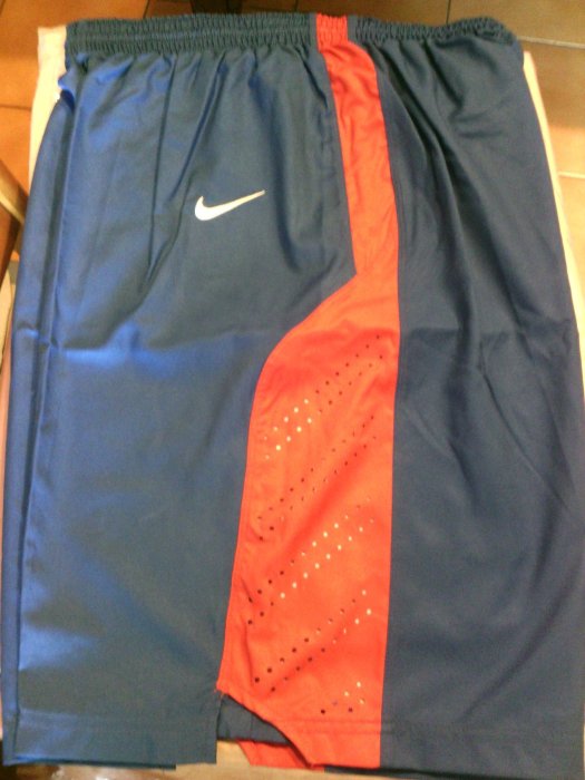 NIKE 亞錦賽 瓊斯盃 中華男籃 球員版球褲 CHINESE TAIPEI 林志傑 M號 藍紅 藍白
