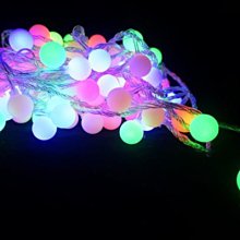 發光派對屋(西門中華店)@LED七彩泡泡燈串~(聖誕燈串.裝飾燈串,10公尺100顆燈)